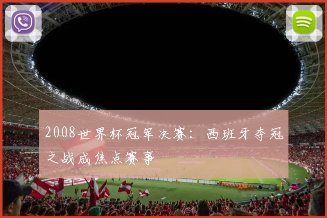 2008世界杯冠军决赛：西班牙夺冠之战成焦点赛事